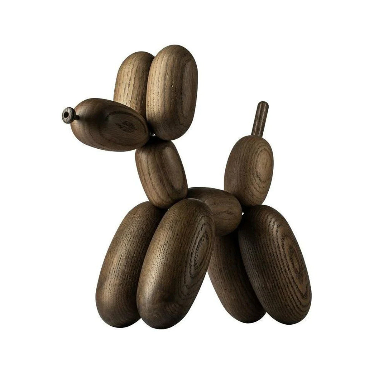 balloon dog figurine by Og - smoked oak - h 30 cm - boyhood