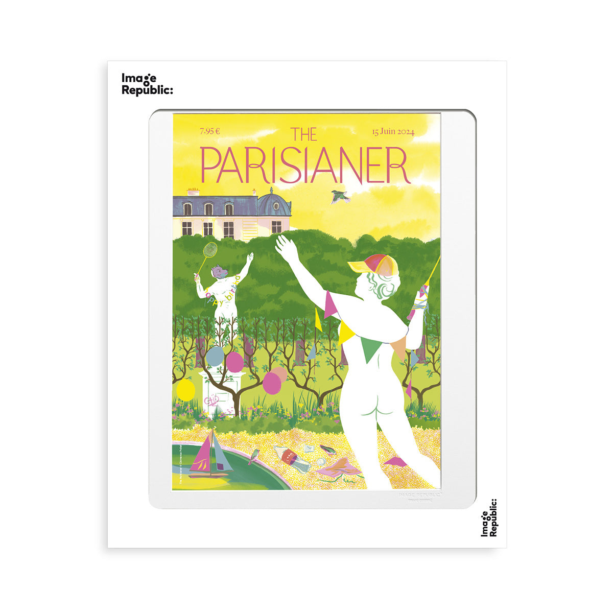 affiche badminton - the parisianer n°103 - pollet - image republic ...