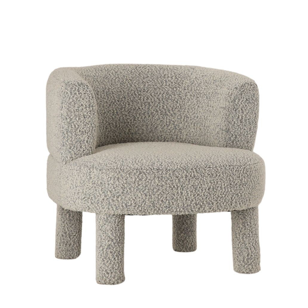 Fauteuil Reisa - Gris Chiné - 76 x 69 x H71 cm