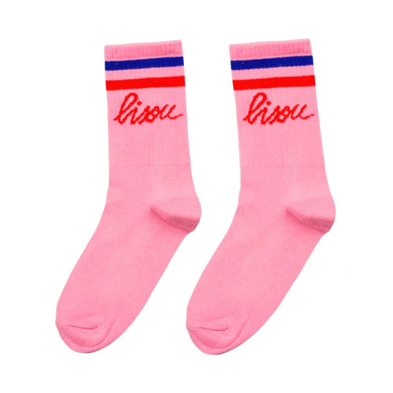 Chaussettes Bisou - Rose