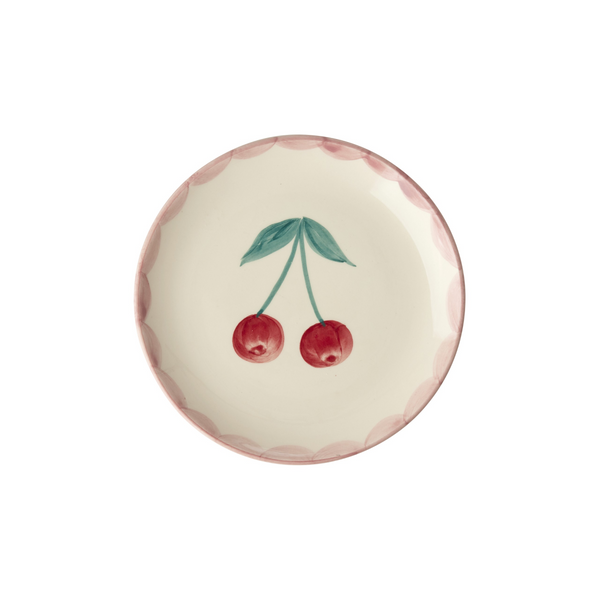 Ceramic Cherry Plate 