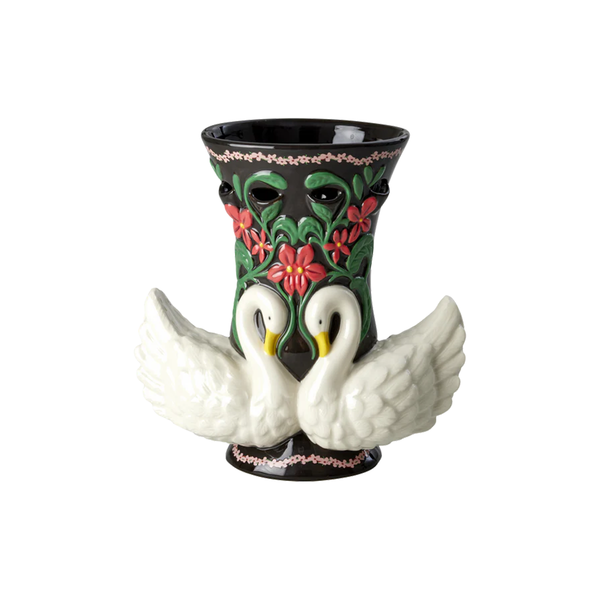 Ceramic Swan Vase