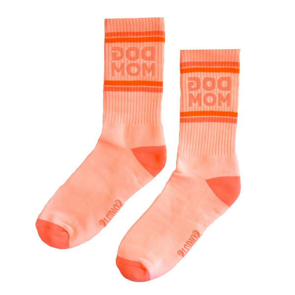 Chaussettes côtelées Dog Mom