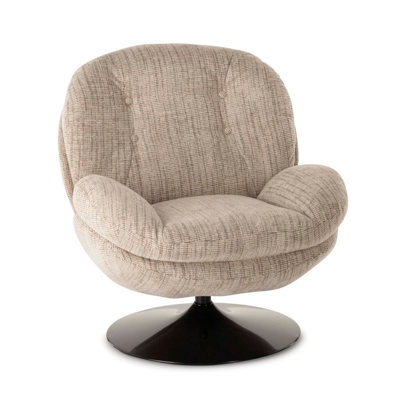 Fauteuil Memento - 81 x 86 x 83 cm - Chiné Beige