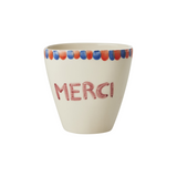 Tasse ovale Merci en céramique | Fleux | 2