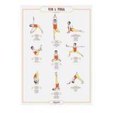 Affiche Vin & Yoga | Fleux | 2