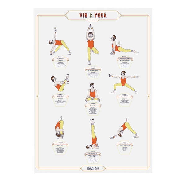 Affiche Vin & Yoga