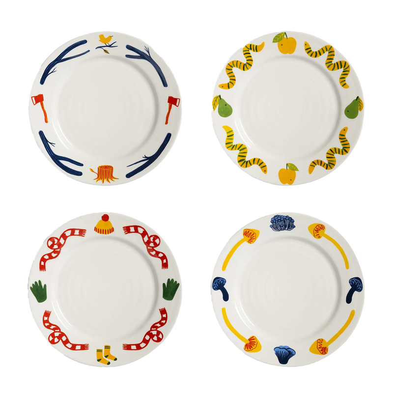 Lot de 4 assiettes Haines - L