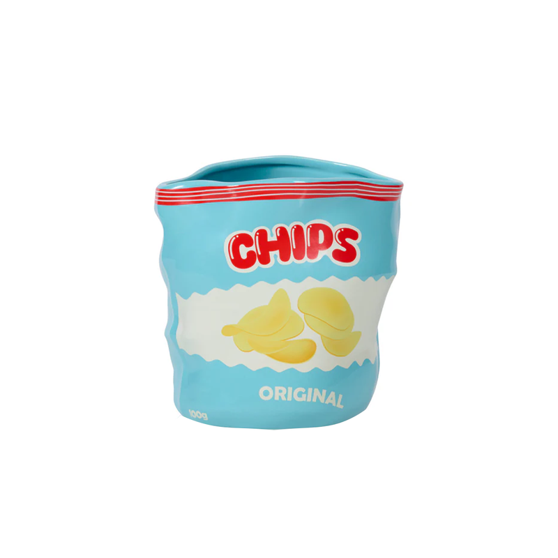 Vase Chips - Bleu