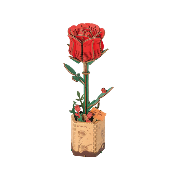 3D Puzzle - Red Rose