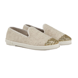 Chaussons Femme Laine - Beige Paillettes | Fleux | 2