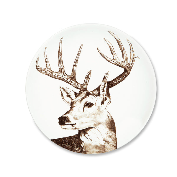 Assiette plate - Cerf