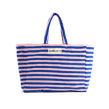 Sac Weekend à rayures - Dazzling blue & rose | Fleux | 2