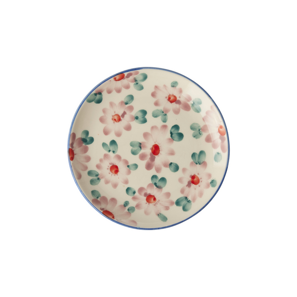 Ceramic Pink Flower Plate 