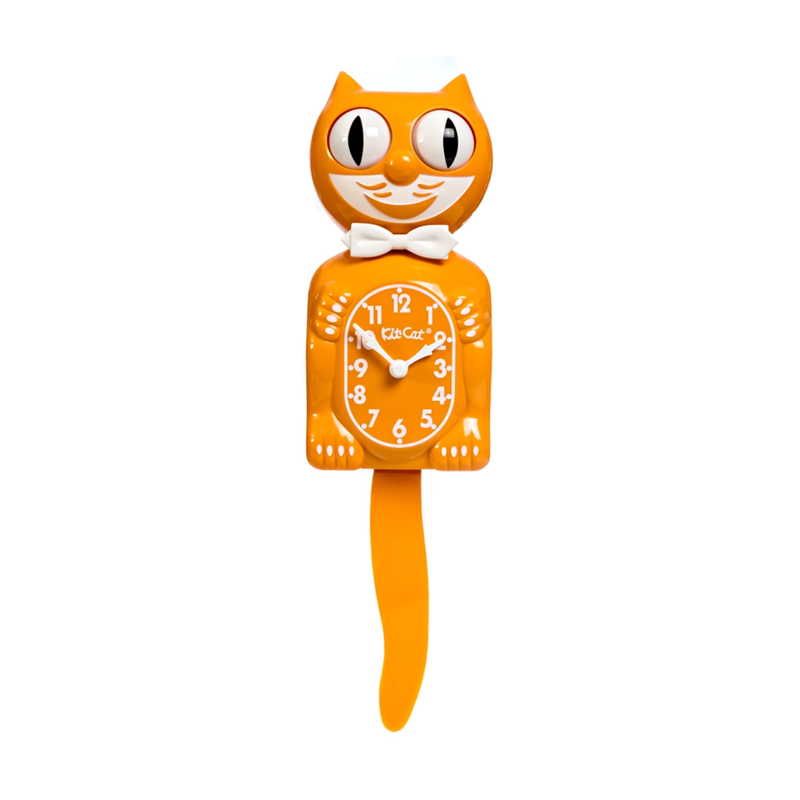 Horloge Kit-Cat - Festival Orange