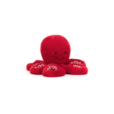 Peluche pieuvre cranberry | Fleux | 3