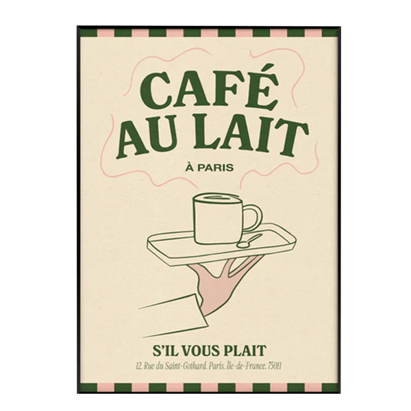 Affiche A3 Café au Lait