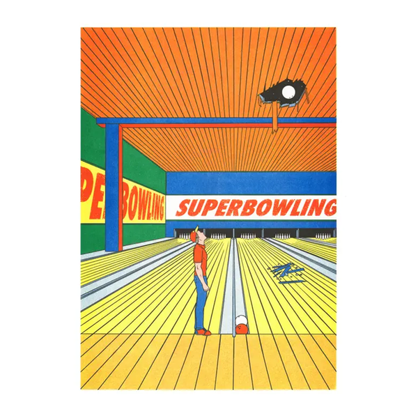 A3 Poster Simon Bailly - Super Bowling