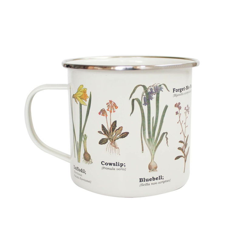 Tasse émail Fleurs Sauvages