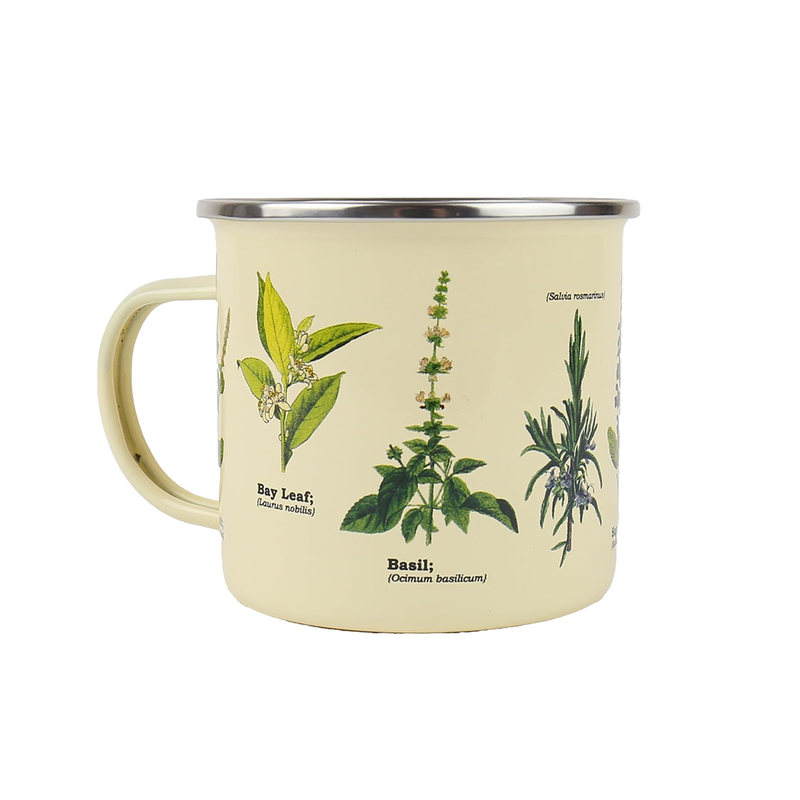 Tasse émail Herbes