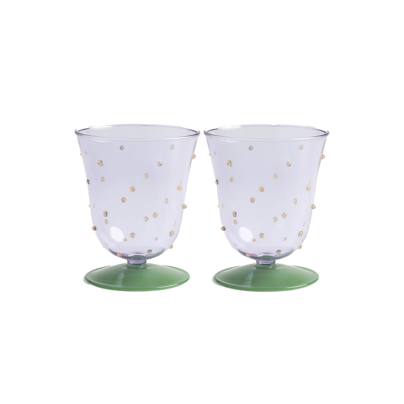 Lot de 2 verres à eau - Dot