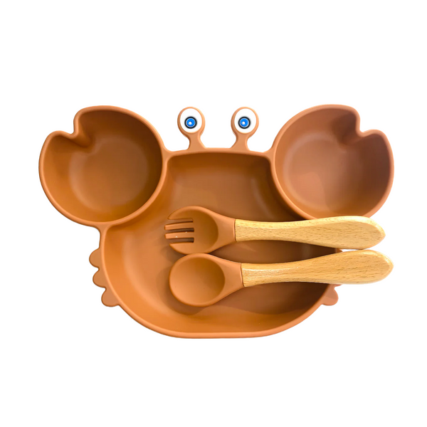 Crab meal and cutlery set