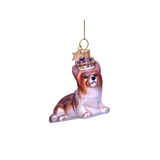 Ornement en verre Corgi Royal | Fleux | 2