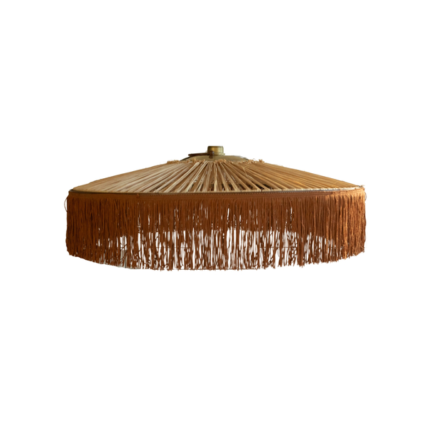 Suspension Parasol Franges - Ø 70 cm - Marron