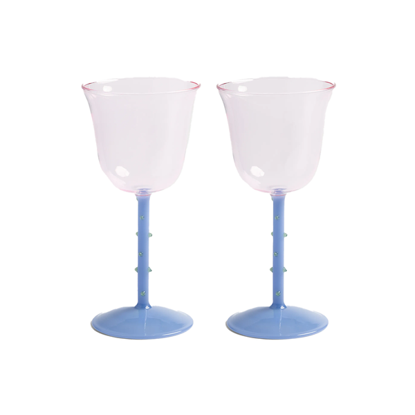 Lot de 2 verres à vin - Dot