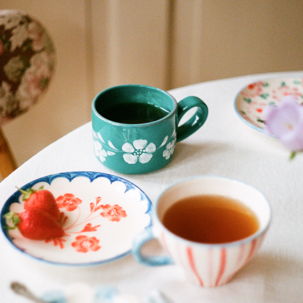 Tasse Fleurs Blanches en céramique