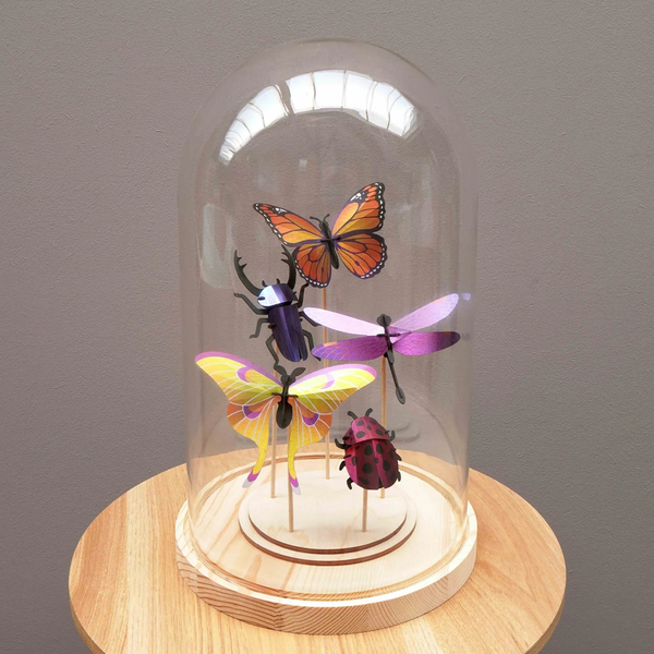 Ensemble d'insectes en papier - Violet