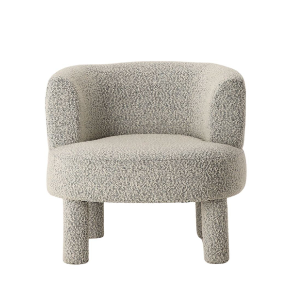 Fauteuil Reisa - Gris Chiné - 76 x 69 x H71 cm