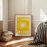 Affiche A3 J'adore Le Soleil - Original | Fleux | 4