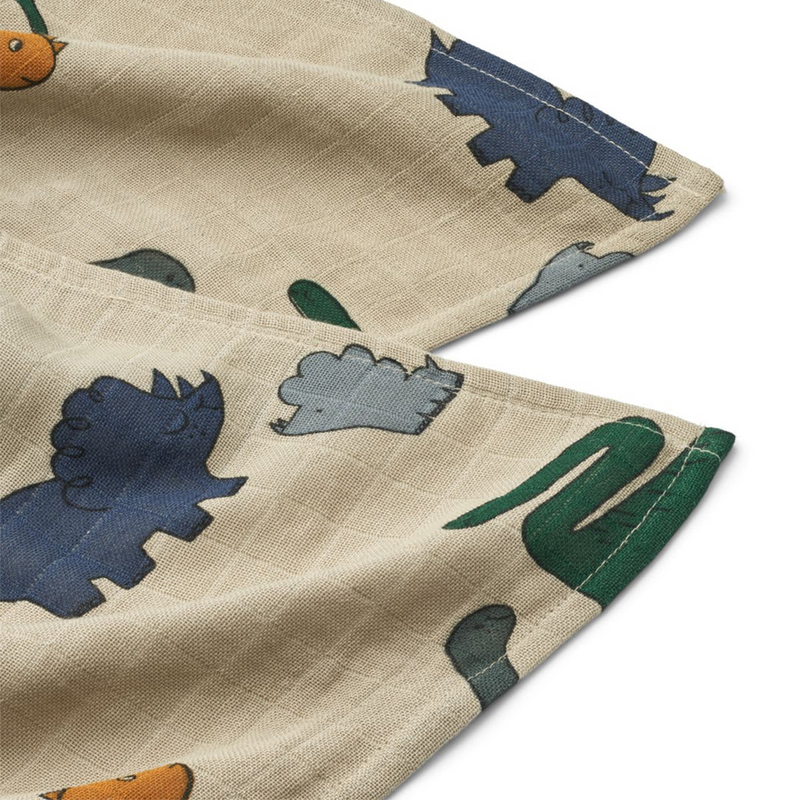 Lot de 2 langes Lewis - Dinosaurs/Mist