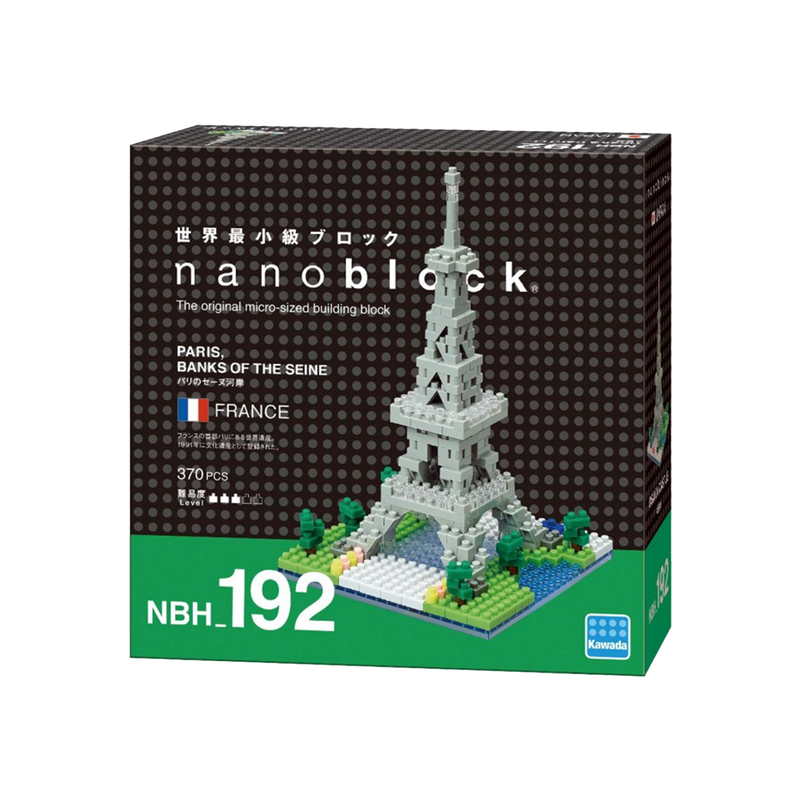 Nanoblock Eiffel Tower - Banks of the Seine in Paris