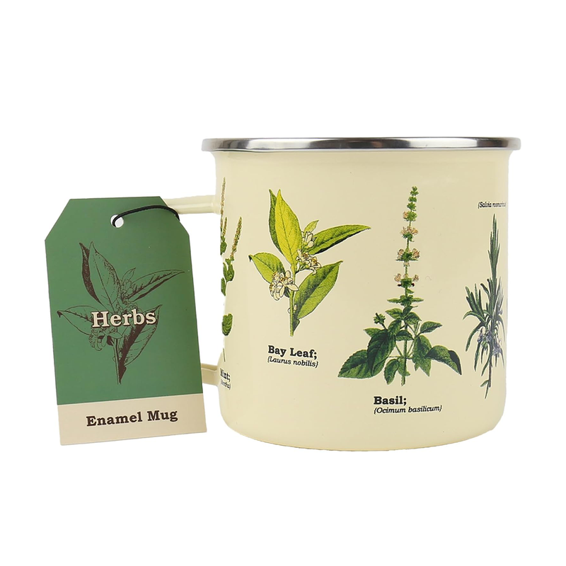 Tasse émail Herbes