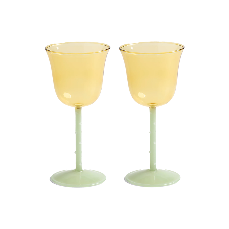 Lot de 2 verres à vin - Dot