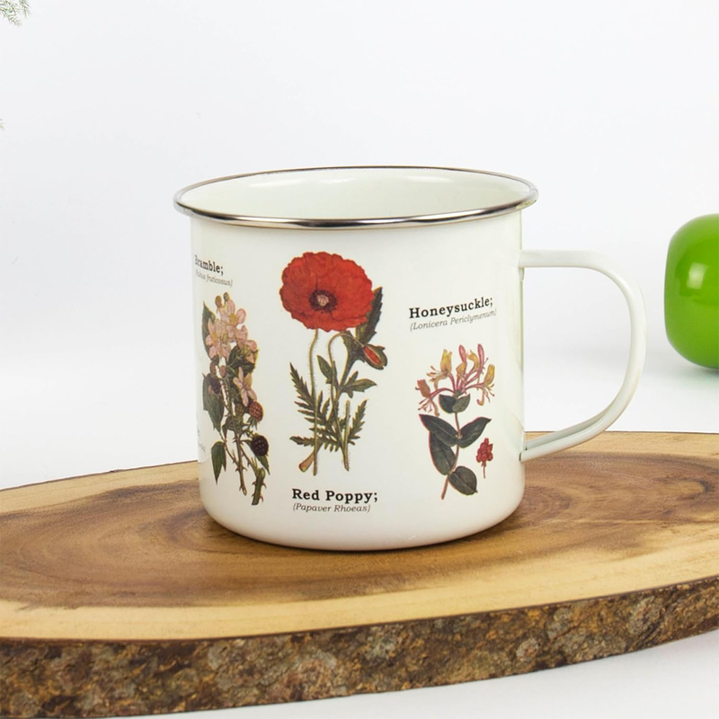 Tasse émail Fleurs Sauvages