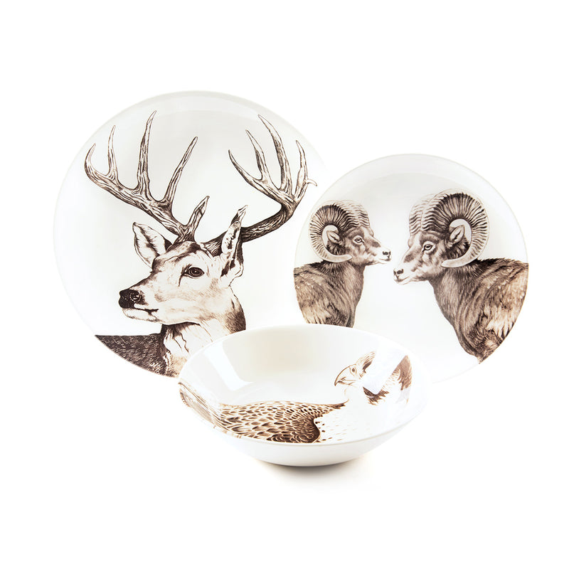 Flat plate - Deer