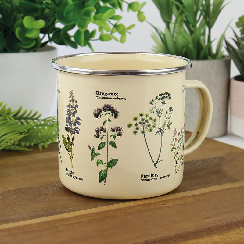 Tasse émail Herbes