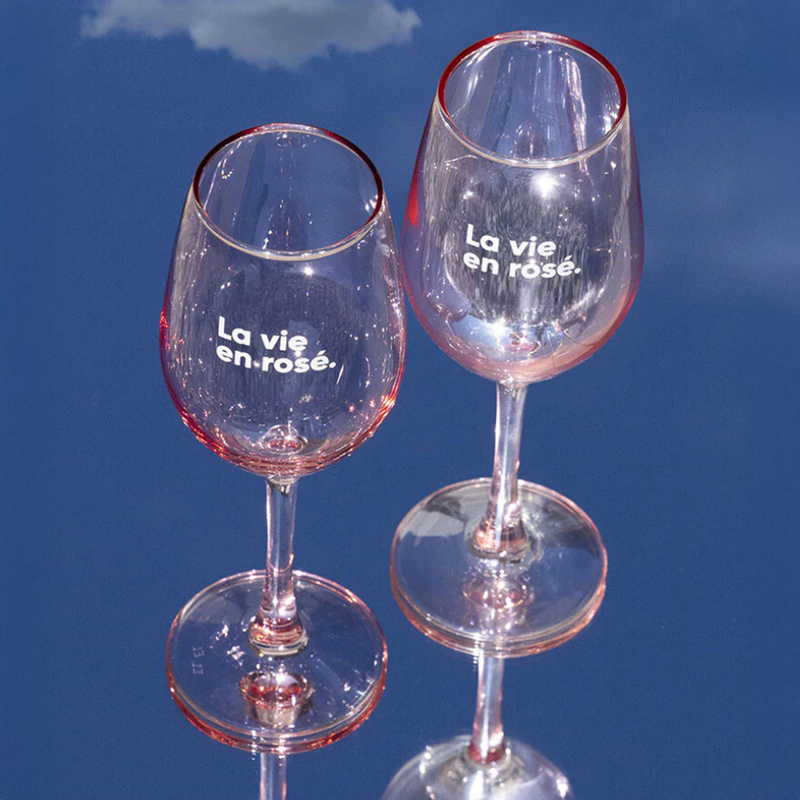 Set de 2 verres - La vie en Rosé