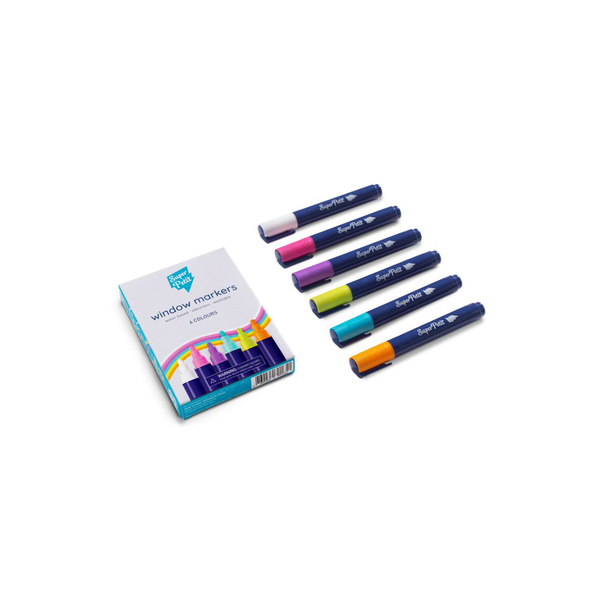 Box of 6 erasable window markers