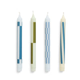 Set de 4 Bougies Pattern - Vert & Bleu | Fleux | 3