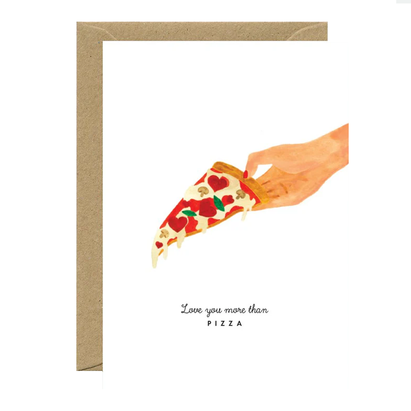 Carte de voeux Love You Pizza