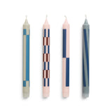 Set de 4 Bougies Pattern - Pink & Blues | Fleux | 3