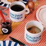 Set de 2 Mugs Bonjour Madame & Bonjour Monsieur | Fleux | 7