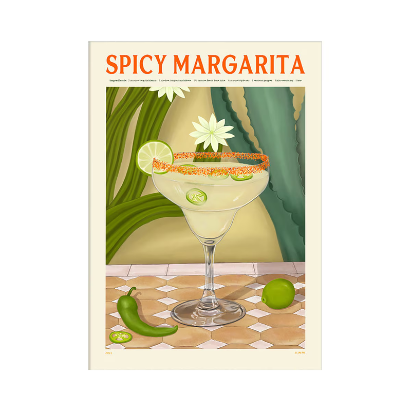 Affiche Cocktail - Elin PK - Spicy Margarita