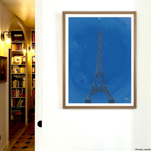 Affiche Paris Tour Eiffel WLPP - 22 x 22 cm