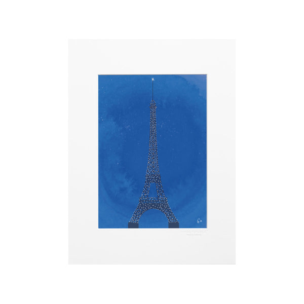 Affiche Paris Tour Eiffel WLPP - 22 x 22 cm