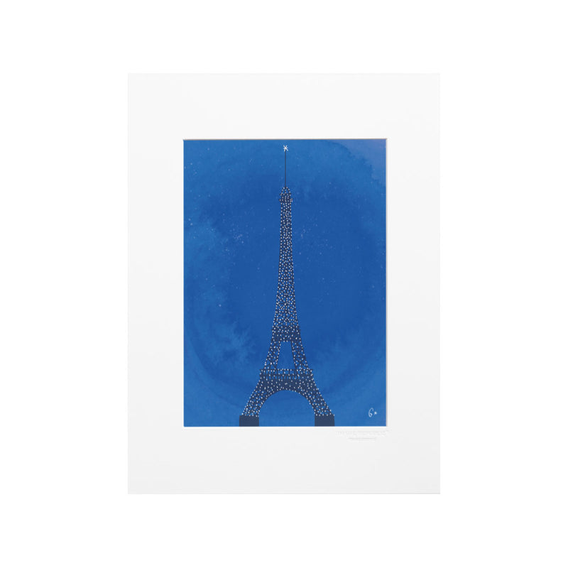 Affiche Paris Tour Eiffel WLPP - 22 x 22 cm